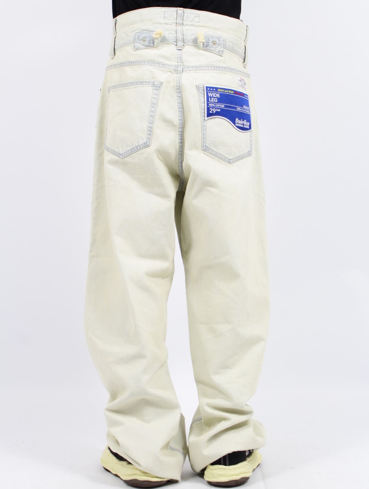 DAIRIKU - 【25SS】ダブルベルト ワイド デニムパンツ / 