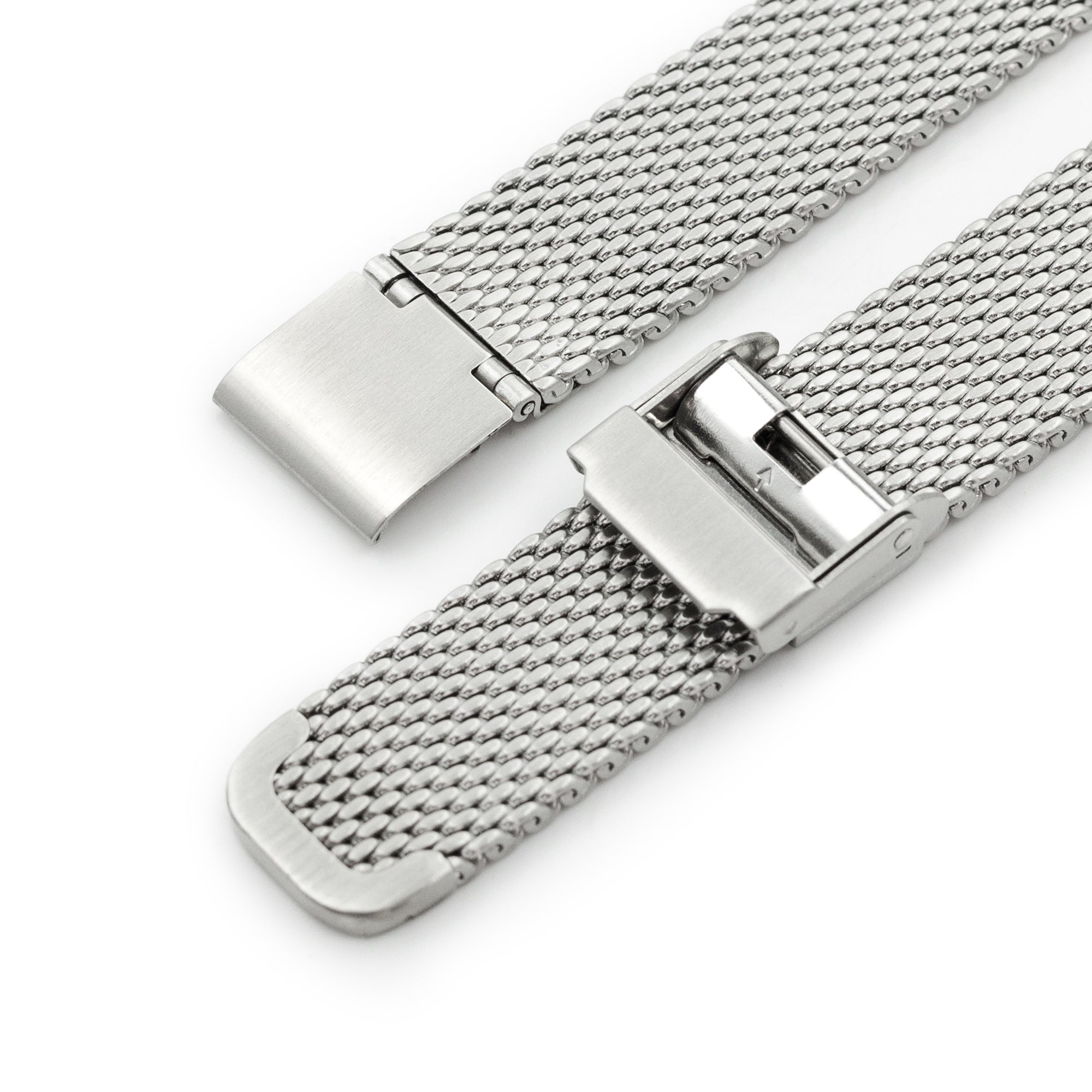 Quick Release Tapered Milanese Brushed Mesh Watch Band | Strapcode