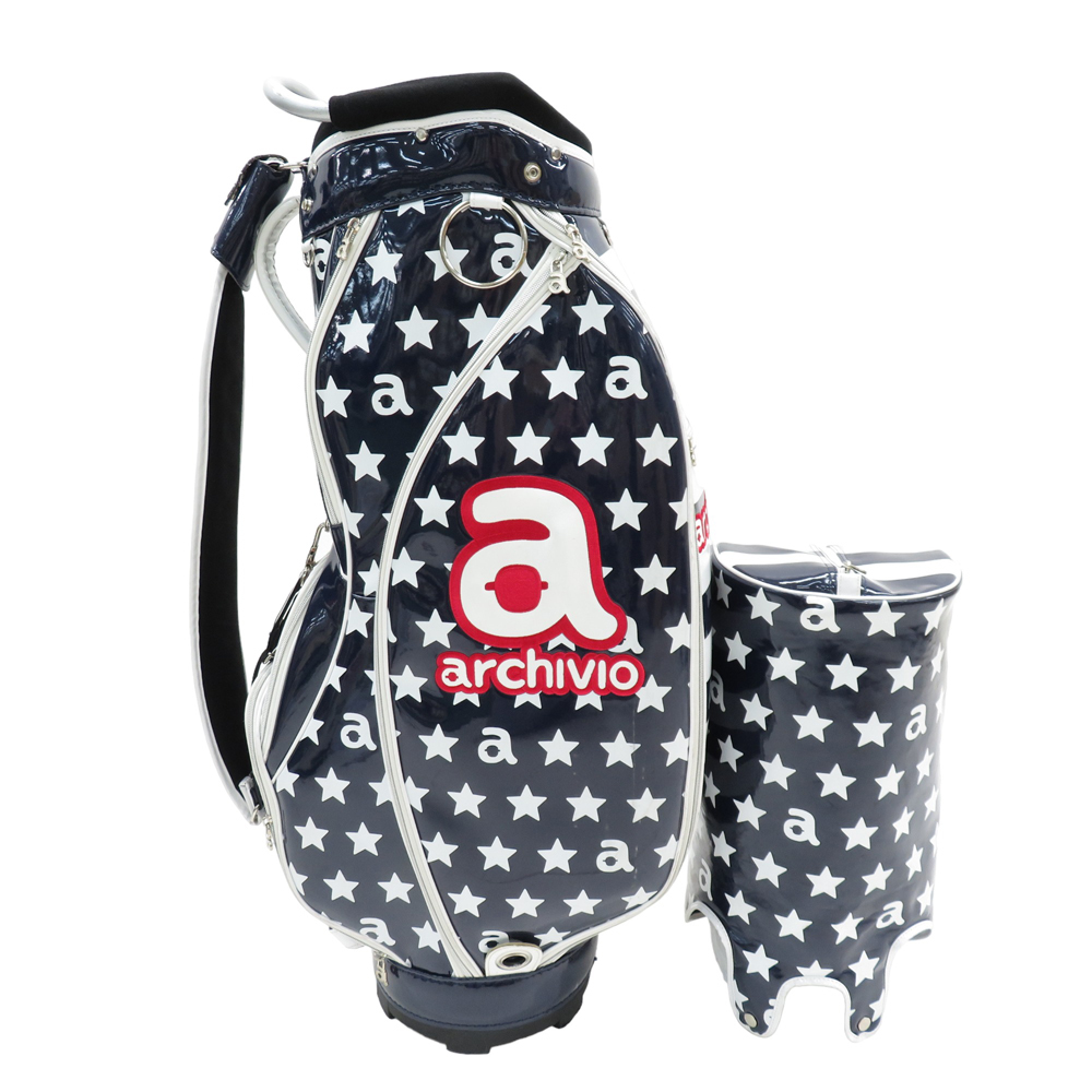 archivio ピンク ドット ゴルフバッグ ギャディバッグ ARCHIVIO