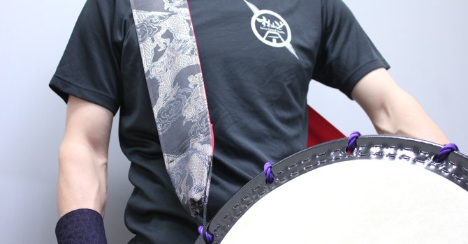 和太鼓 専用ストラップカバー付き1尺4寸 和太鼓 専用ストラップカバー付き