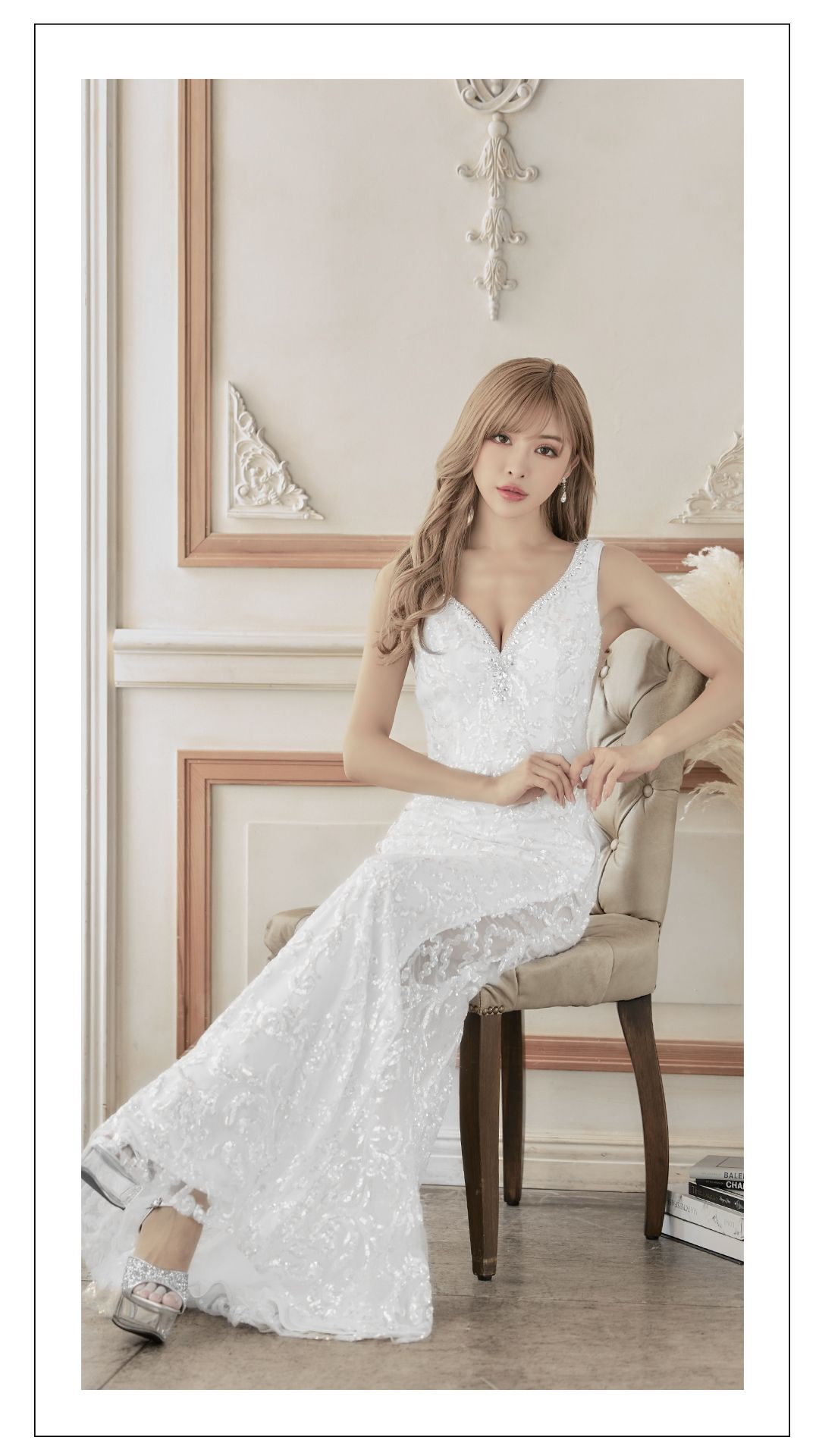 JEAN MACLEAN/ジャンマクレーン】マーメイド/ スパンコール刺繍