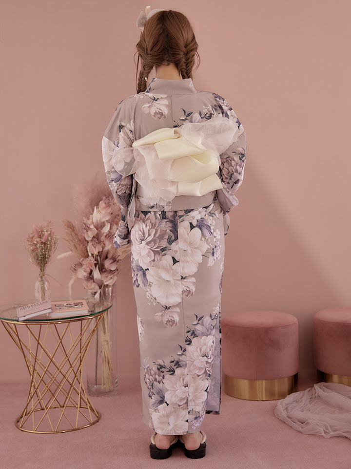 即日発送！】【浴衣】大人スウィートフラワー 牡丹柄 浴衣 【浴衣3点
