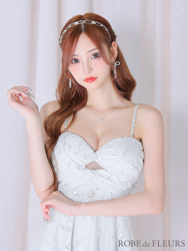 XSサイズあり【ROBE de FLEURS/ローブドフルール】ラメニット