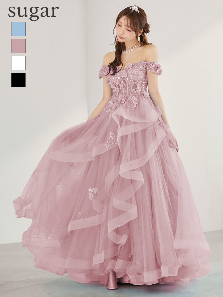 JEAN MACLEAN/ジャンマクレーン】立体フラワー/ シアー/ オフショル