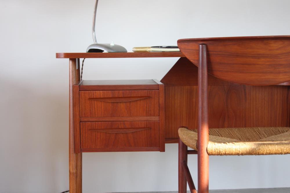 北欧ビンテージ家具/デンマーク家具/ チーク/デスク