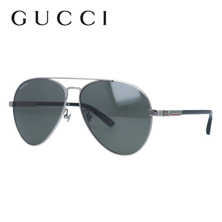 グッチ GUCCI サングラス インターロッキングG シルバー ブラック