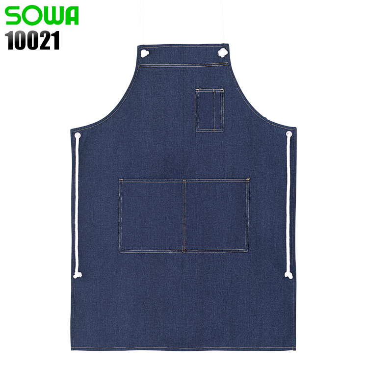 桑和SOWAの作業服秋冬用 デニムエプロン10021| サンワーク本店