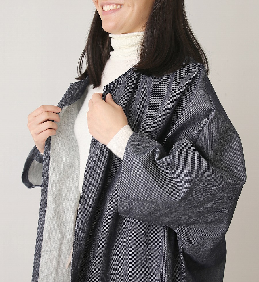 実物大型紙【No.9637】ドルマンスリーブのオーバーサイズコート(S-M・L