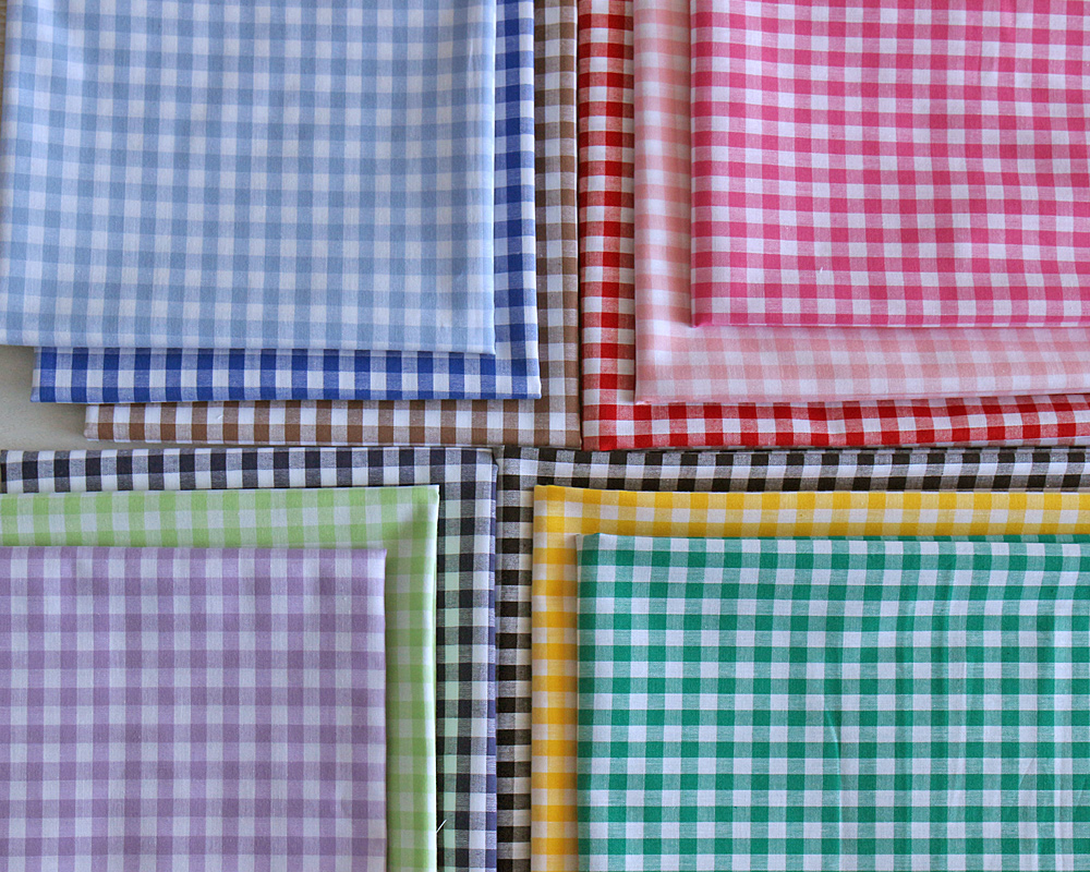 ◇ スワニーベーシック・先染めタイプのコットンミドルギンガム