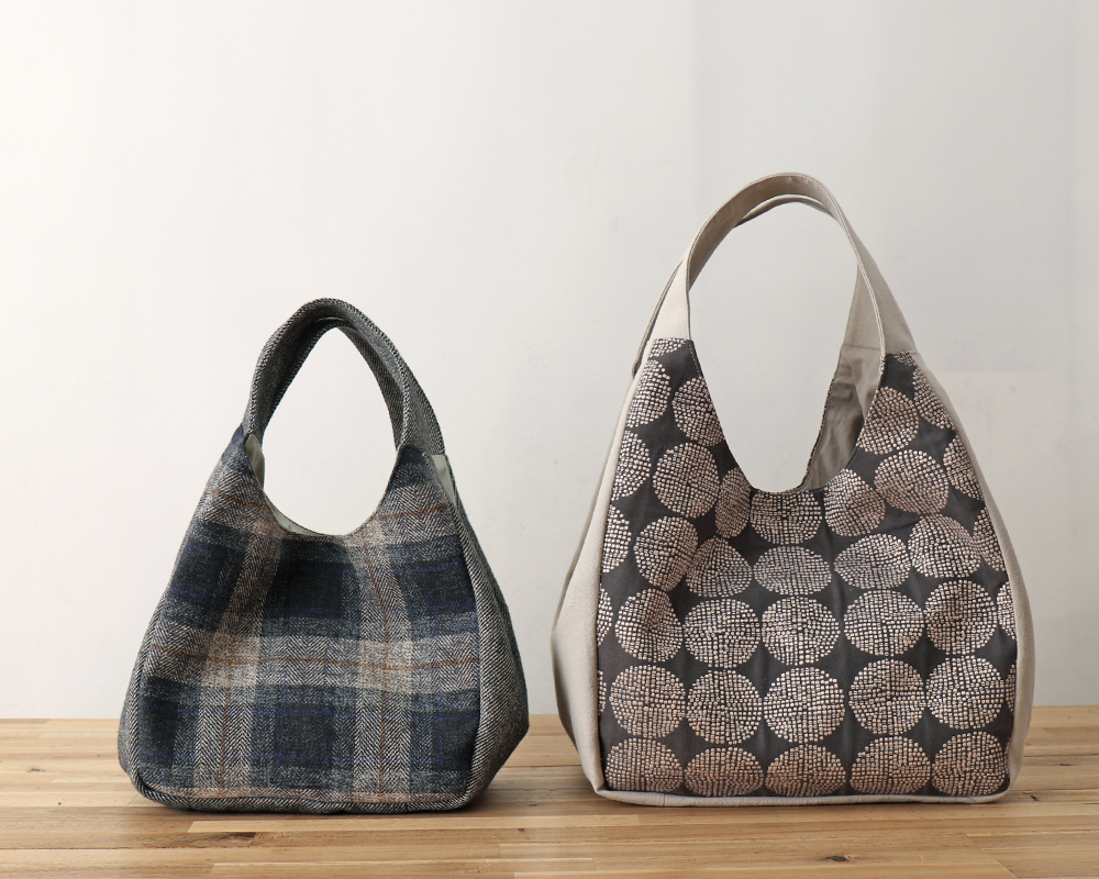 ☆KIKO Charcoal 広幅マチと手紐のたっぷりバッグ(M)キット [M便NG]の