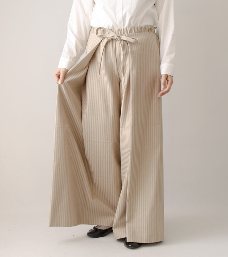 寸法図【NO.422】オーバーラップクロスのリラックスパンツ [M便 0/1]の