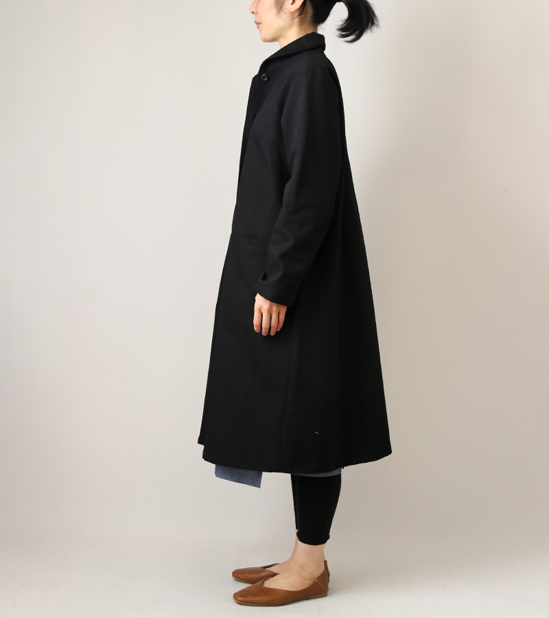 実物大型紙【No.650】幅広スタンドカラーのコート(SML・2L) [M便 1/3