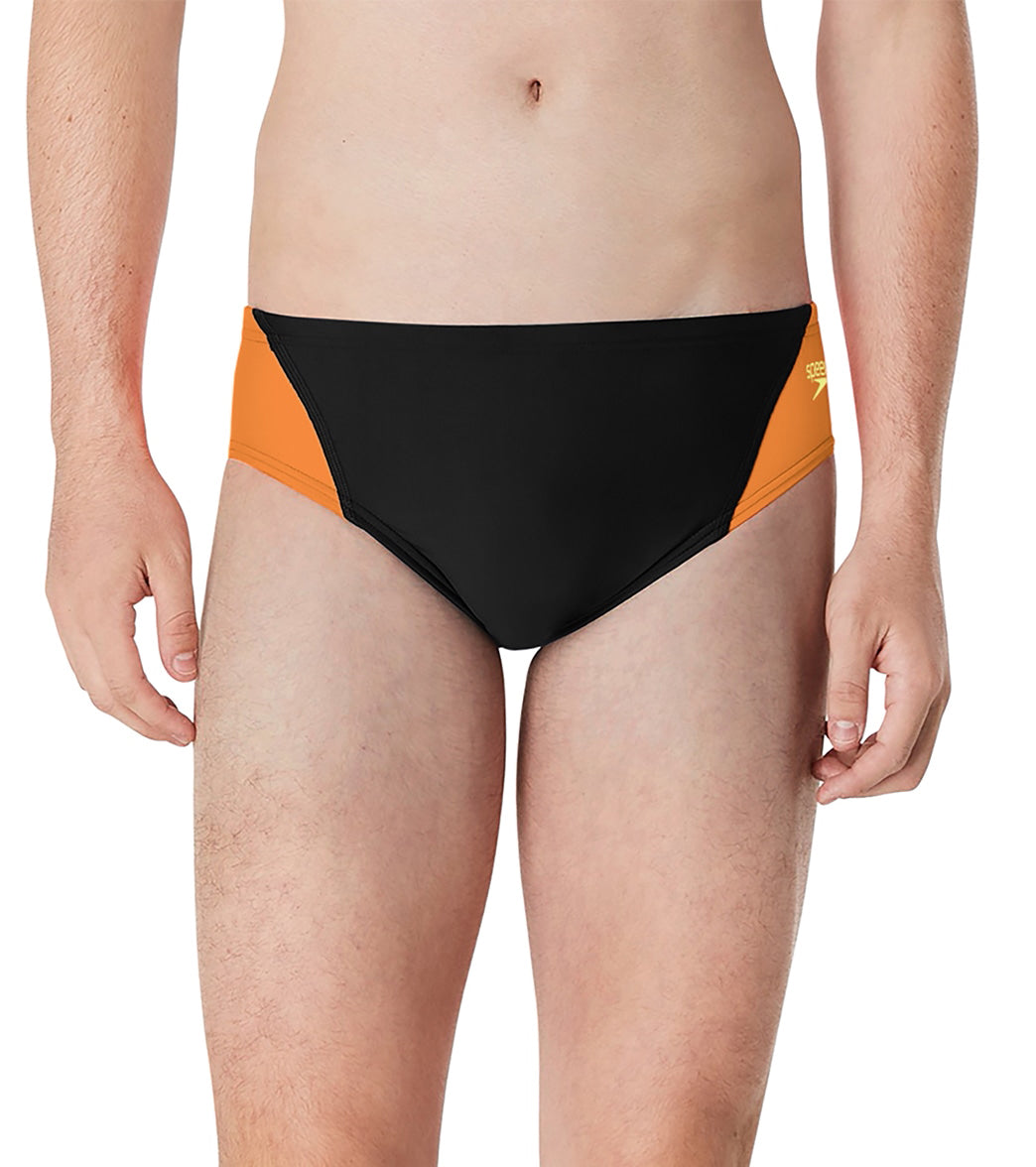 Speedo Men's Eco Splice Brief Swimsuit at SwimOutlet.com