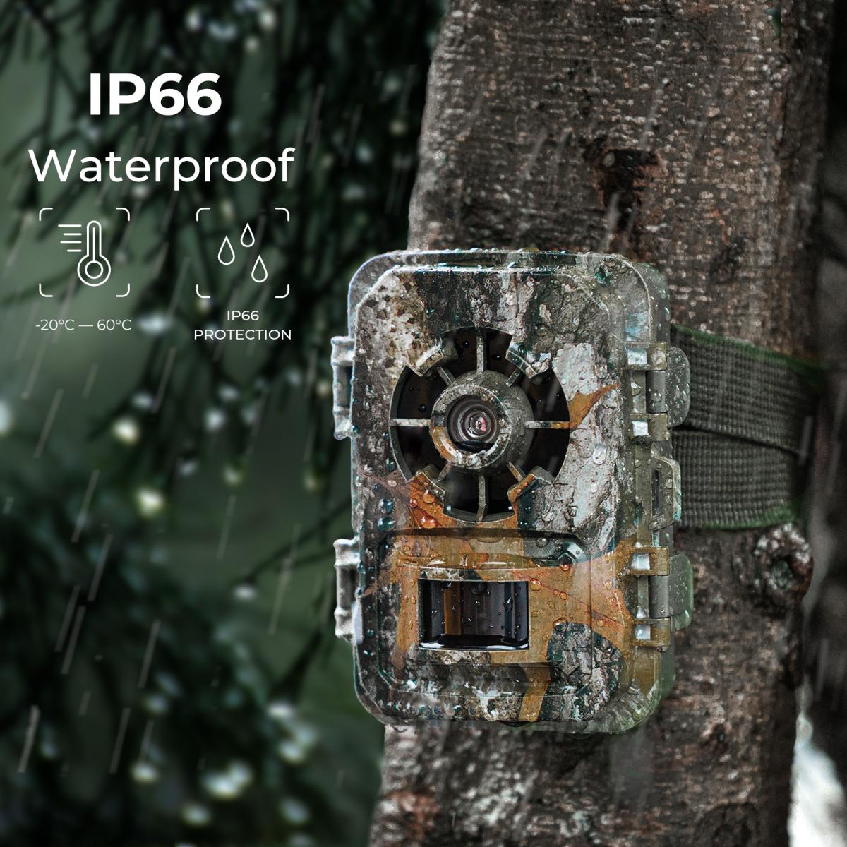 K&F 1296P 24MP Wildlife Camera, Trail Camera with 120°Wide-Angle