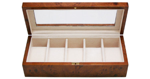 お届けに1〜2週間必要です】木製時計収納ケース5本収納 – 正美堂時計店