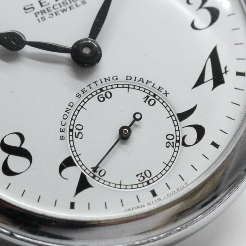 昭和42年の19セイコー鉄道時計/15石/秒針止め機能/絶版時計/19seiko