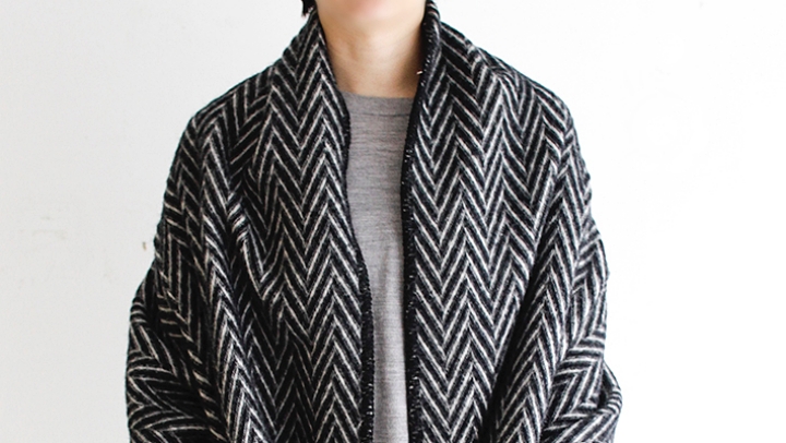 ラプアンカンクリ｜ポケットショール IIDA｜ブラックホワイト