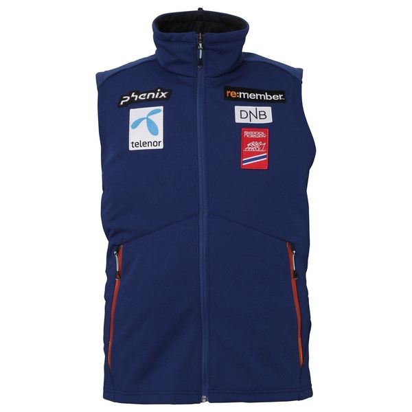 Phenix Men's Norway Alpine Team Soft Shell Vest Jacket - Powder7