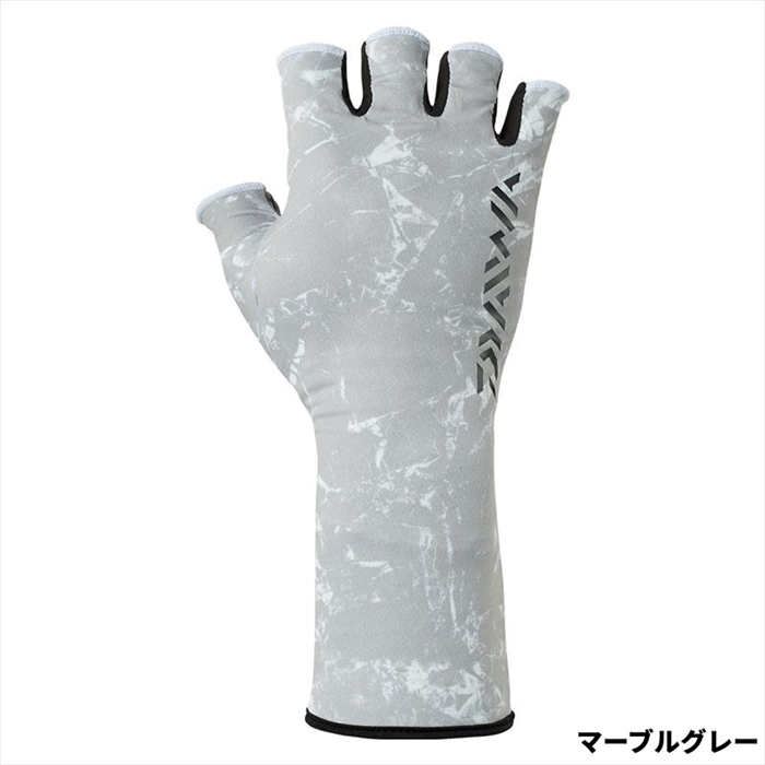 ダイワ DG-6625 リアルフィットグローブII M マーブルグレー 5本切