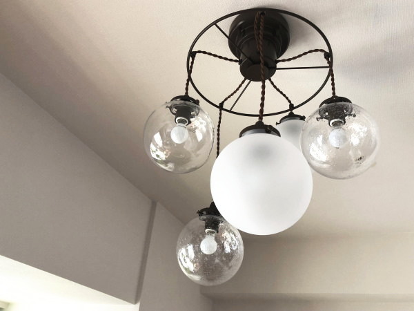 オレリア5 ORELIA5 5灯ガラスペンダントライト LT-3531 【INTERFORM