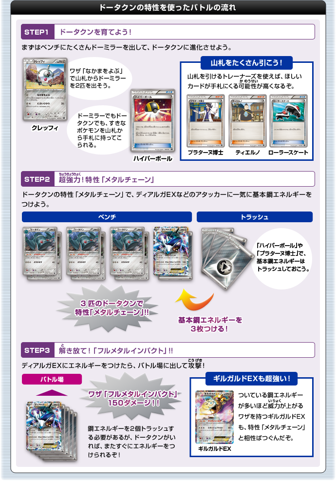 ハイパーメタルチェーンデッキ60「ディアルガEX+ギルガルドEX」を