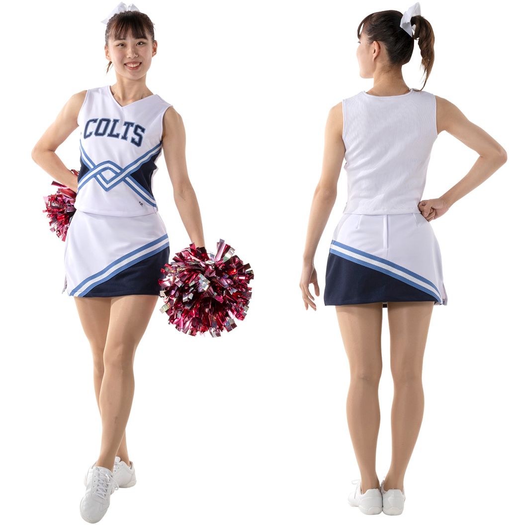 hibibu】チアクラブ ユニフォーム リボン付き 上下M チアクラブ