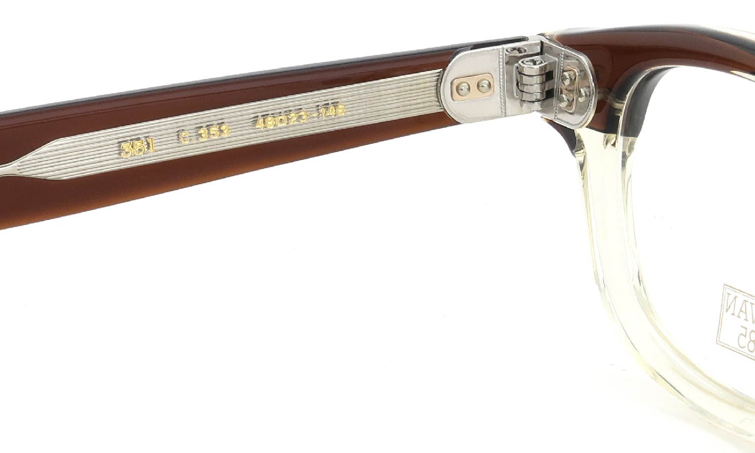 EYEVAN7285 メガネ 351 (48)通販 C.353 BROWN BROW 正規取扱