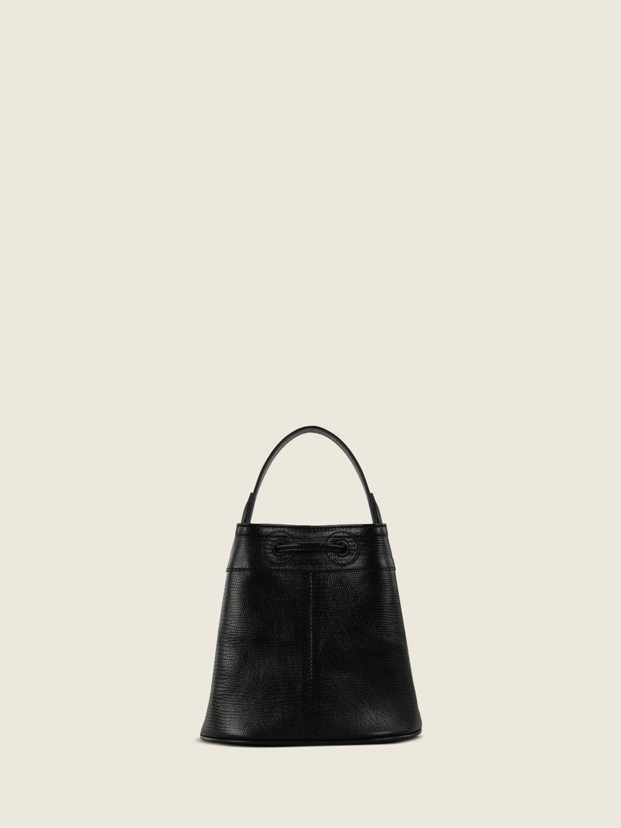 Black Leather Bucket Bag for Women - Capucine XS 1960 Jet Black | PAUL