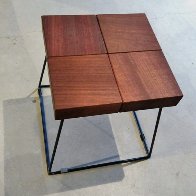 ウォールナット無垢一枚板 端材 ペイント工房