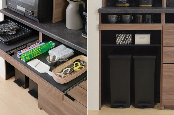 パモウナ 【まゆだもん様専用】パモウナ ID 上台 食器棚 幅60cm 奥行