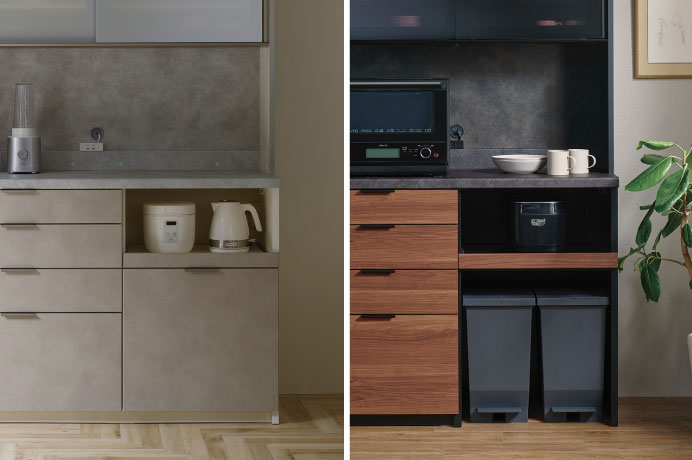 ☆ 美品 Pamouna 食器棚 シルキーアッシュ 幅140cm ハイタイプ