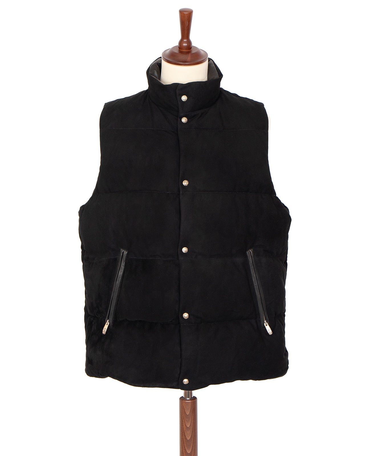 Porter Classic Leather Suede Down Vest, Black – Pancho And Lefty