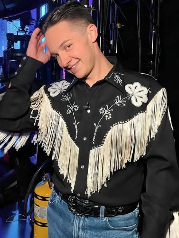 American Idol S22 Jack Blocker Fringe Shirt | Ranch Wear Western Shirt
