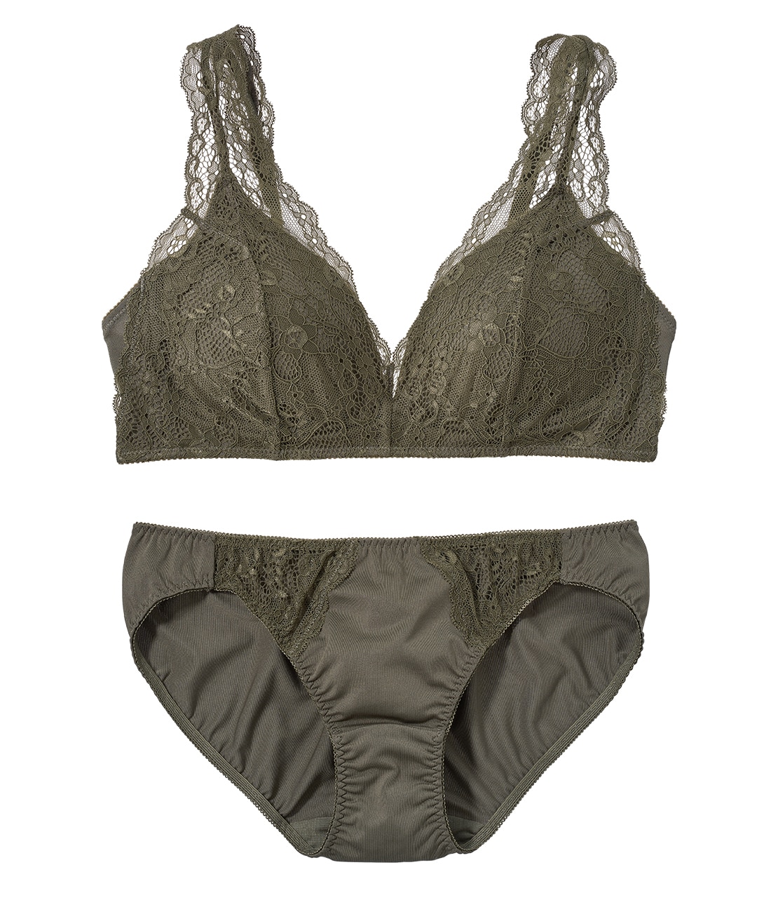 りらこれレーシィノンワイヤーブラセット(BC65 ブラック): GiRLS by