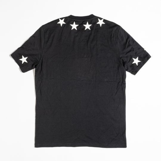 Camiseta Givenchy Preta com Estrelas Tam. S – Peguei Bode