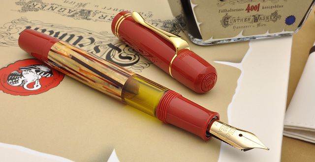 Pelikan ペリカン 万年筆 特別生産品 M101N トータスシェル レッド