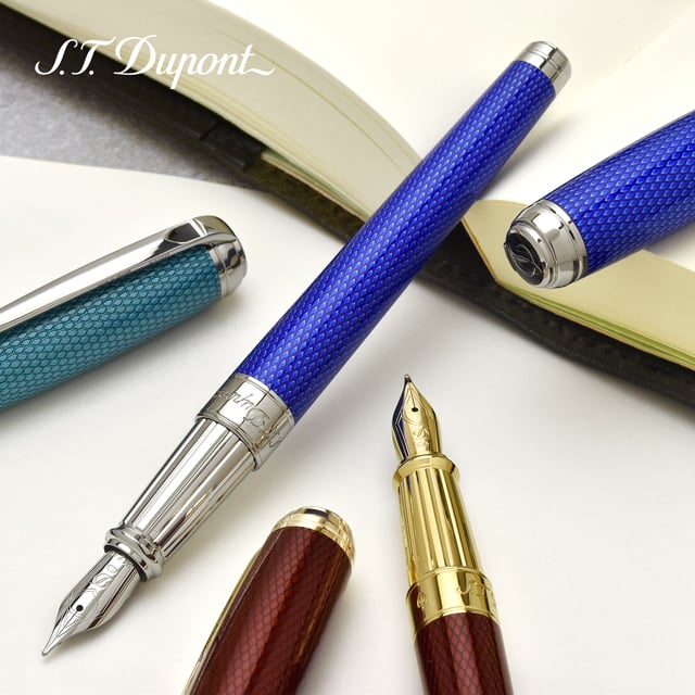 S.T Dupont エス・テー・デュポン 万年筆 New ラインD ラージ ギヨシェ