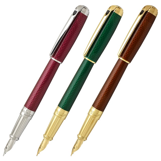 S.T Dupont エス・テー・デュポン 万年筆 New ラインD ラージ ギヨシェ