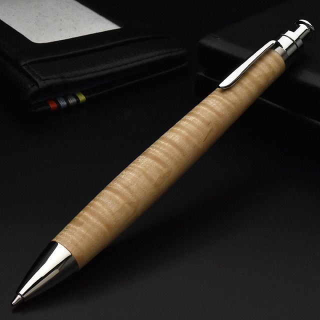 工房 楔 ボールペン ルーチェペン 楓ちぢみ杢 | ペンハウス