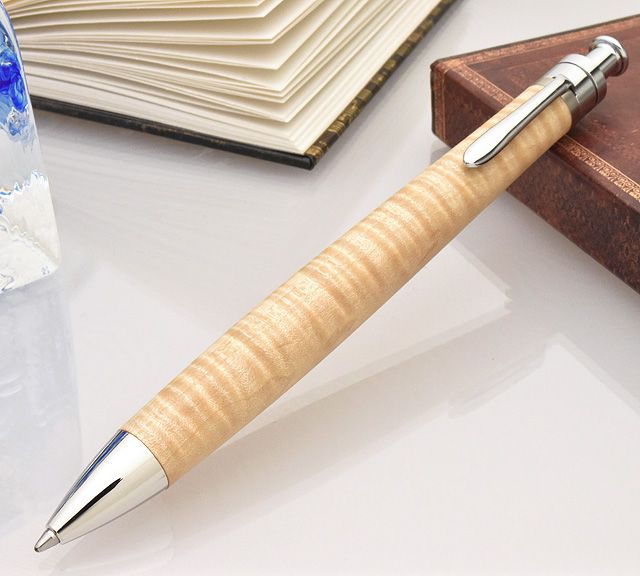 工房 楔 ボールペン ルーチェペン 楓ちぢみ杢 | ペンハウス