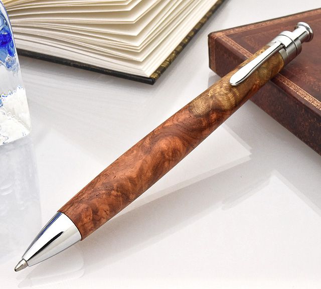 工房 楔 ボールペン ルーチェペン 花梨紅白 | ペンハウス