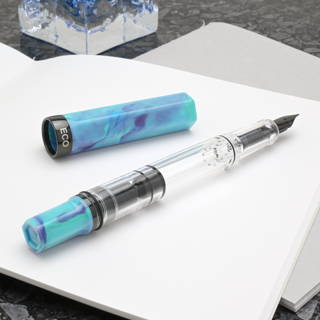 未使用］ツイスビー エコ 万年筆 コスモブルー B太字 未使用