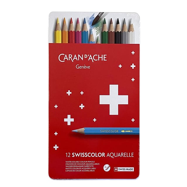 水溶性色鉛筆 18色 CARAN D'ACHE カランダッシュ 色鉛筆 スイスカラー