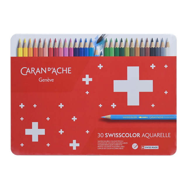 水溶性色鉛筆 CARAN D'ACHE カランダッシュ 色鉛筆 スイスカラー色鉛筆