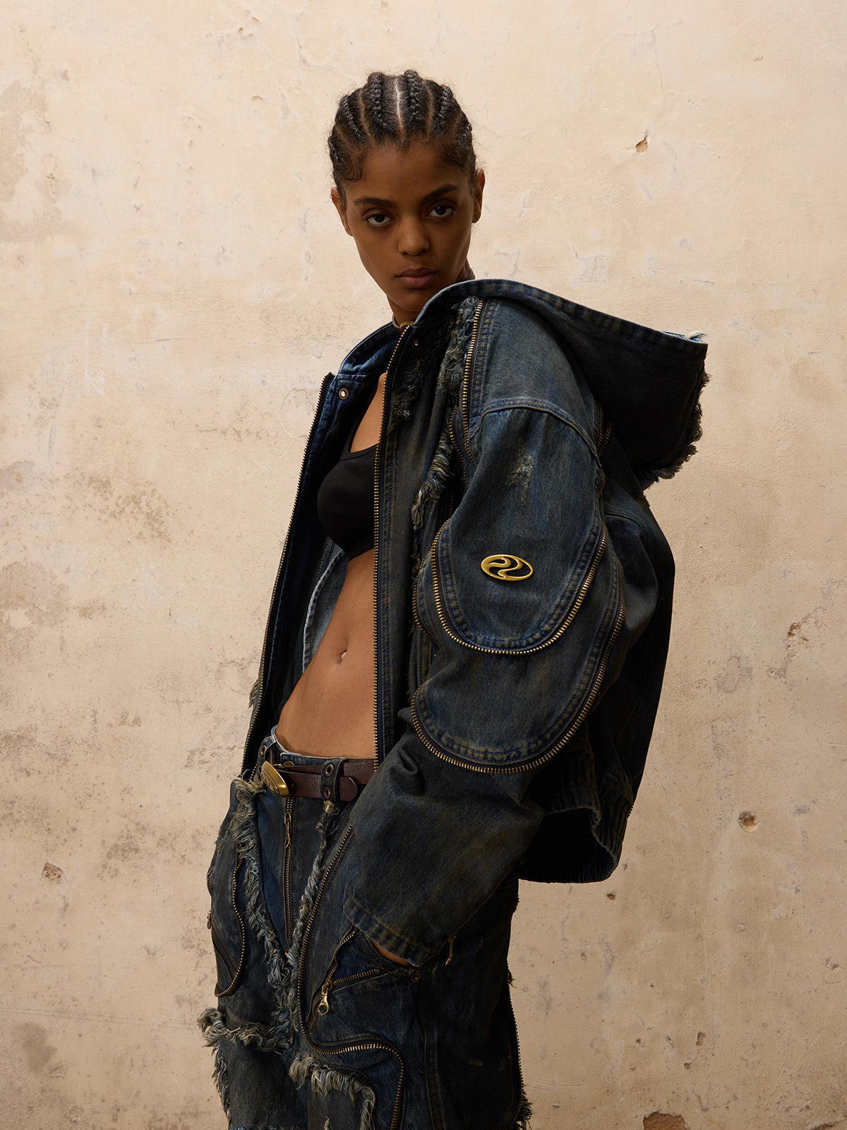 パーソンソウル エイリアン ダーティー デニム コート - personsoul