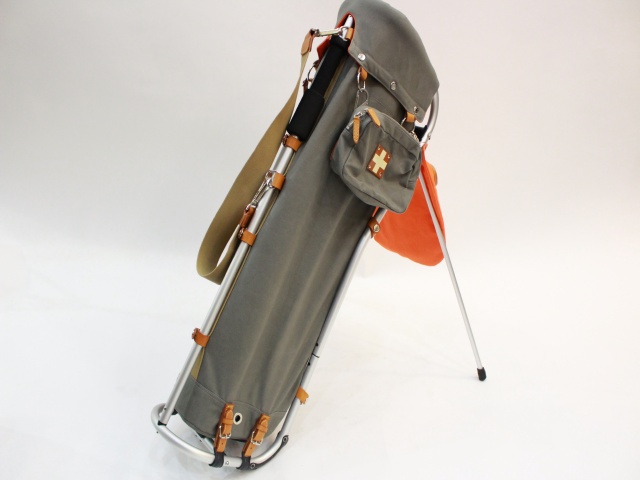 木の庄帆布 merci18 セメントグレー 中古 ミズノ(MIZUNO) キャディ