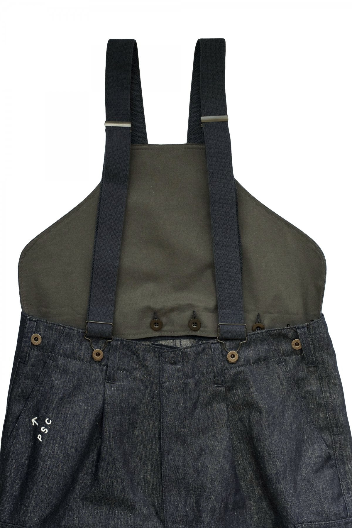 Nigel Cabourn - EXCLUSIVE GERMAN ARMY SUSPENDER PANT - INDIGO