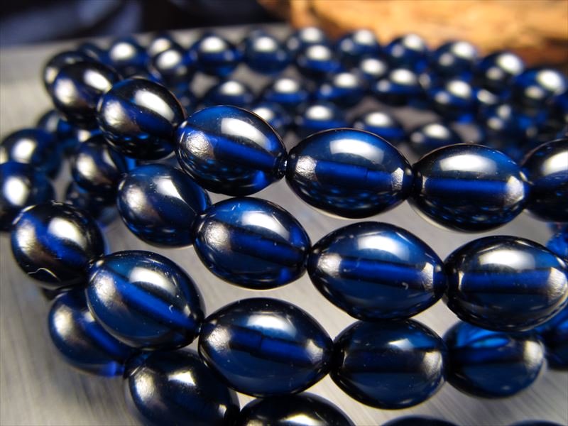 ◇天珠タイプ◇発色美しいリトアニアアンバー◇極上透明◇5Aサファイア