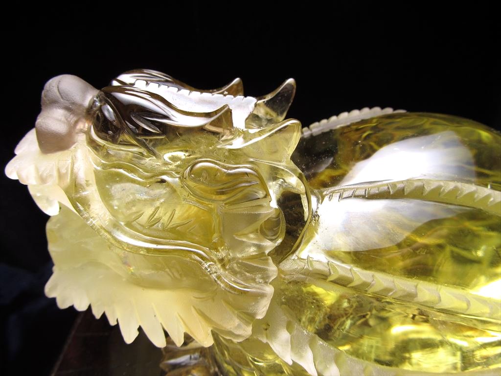 ◇限定入荷！◇極上超透明シトリン【黄水晶】！◇財運を高める瑞獣