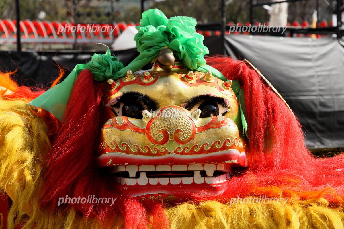 正面から見た獅子舞 写真素材 [1168723] - フォトライブラリー
